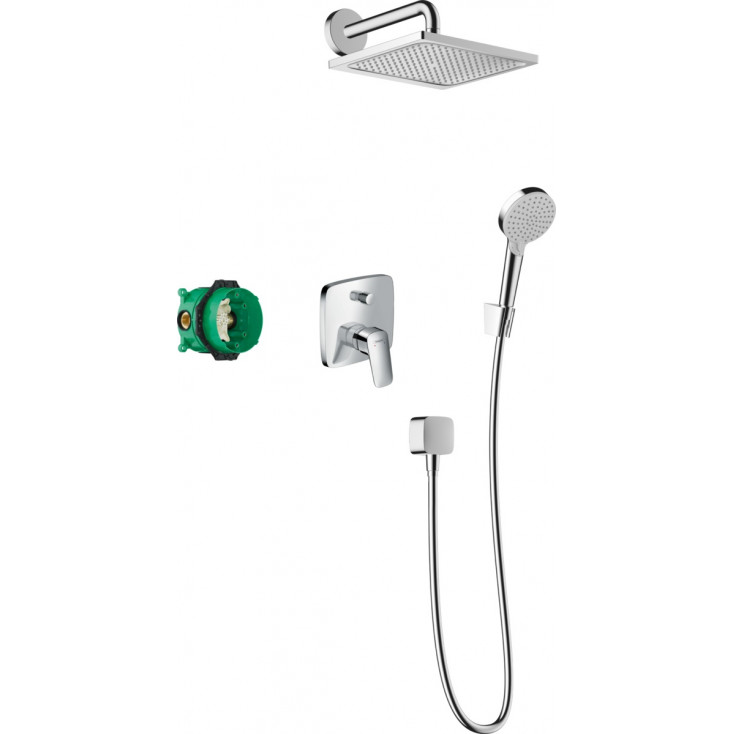 

Встраиваемый душевой комплект Hansgrohe 27957000 Crometta E, Серый