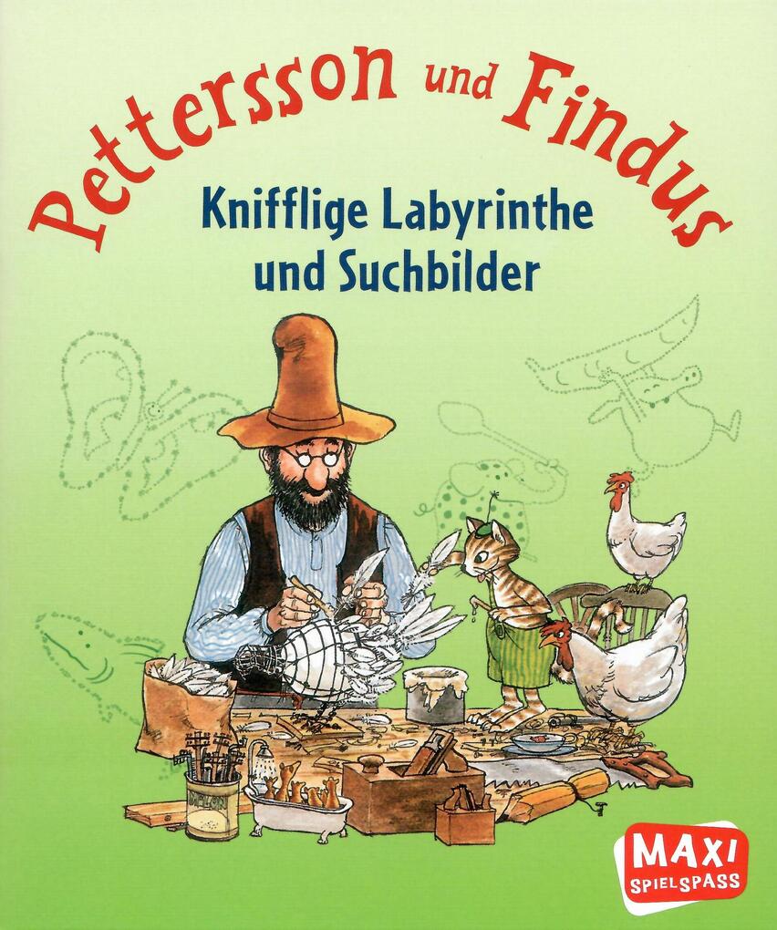 

Pettersson & Findus - Knifflige Labyrinthe und Suchbilder, 9783770775552