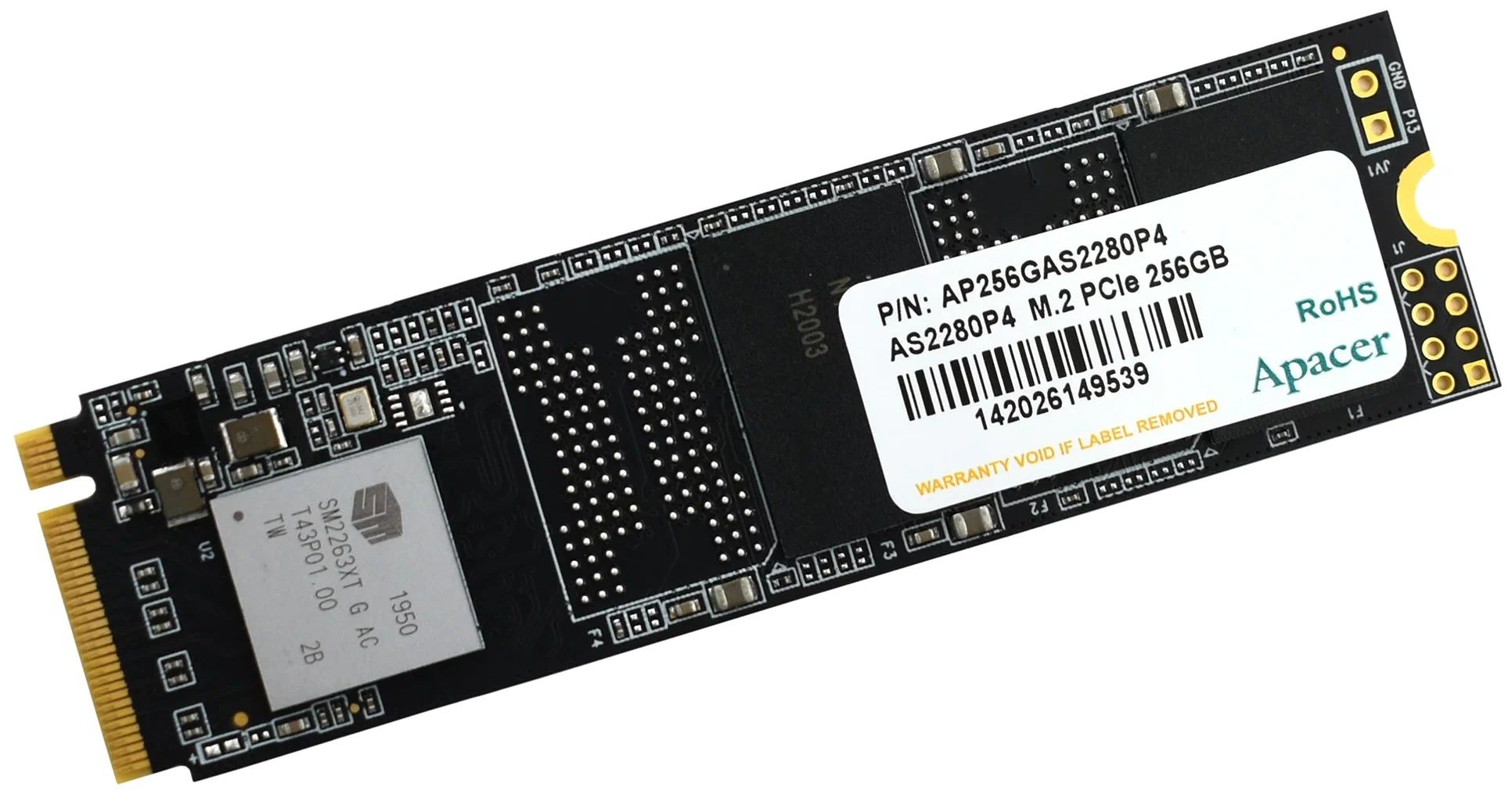 

SSD накопитель Apacer AS2280P4 2.5" 256 ГБ (AP256GAS2280P4), AS2280P4
