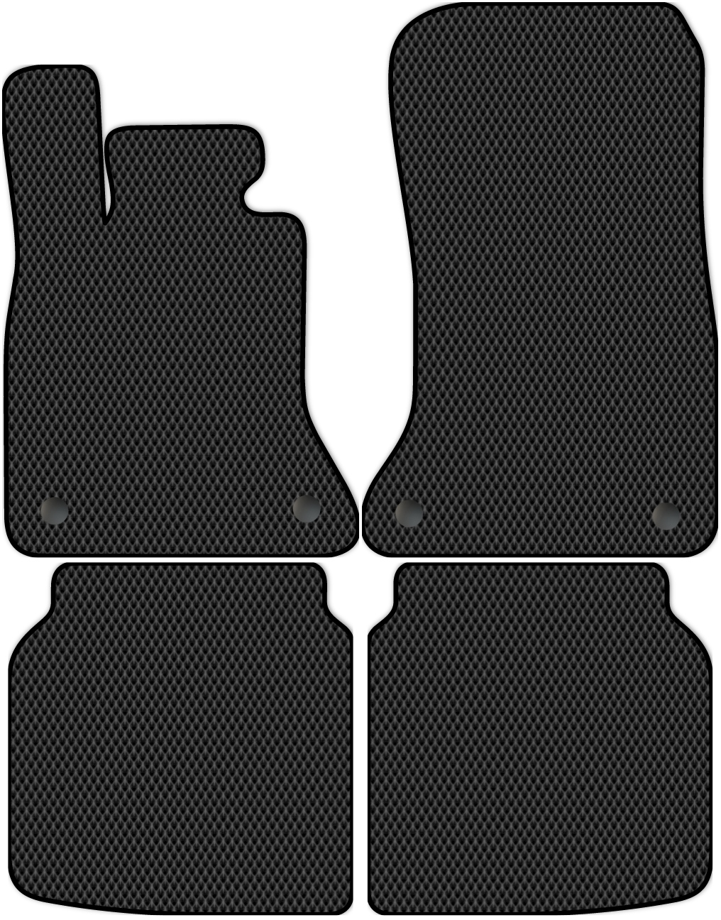 

Коврики ЭВА в салон для BMW 7-Series 5 (F02Long) 2008 - 2015, 4 шт. черный, 1326-S4YL-H