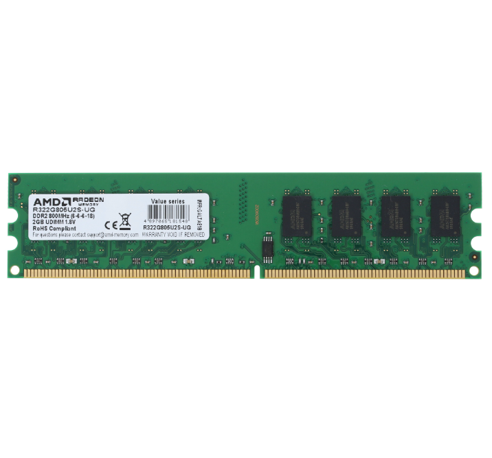 

Оперативная память Amd (R322G805U2S-UGO), DDR2 1x2Gb, 800MHz