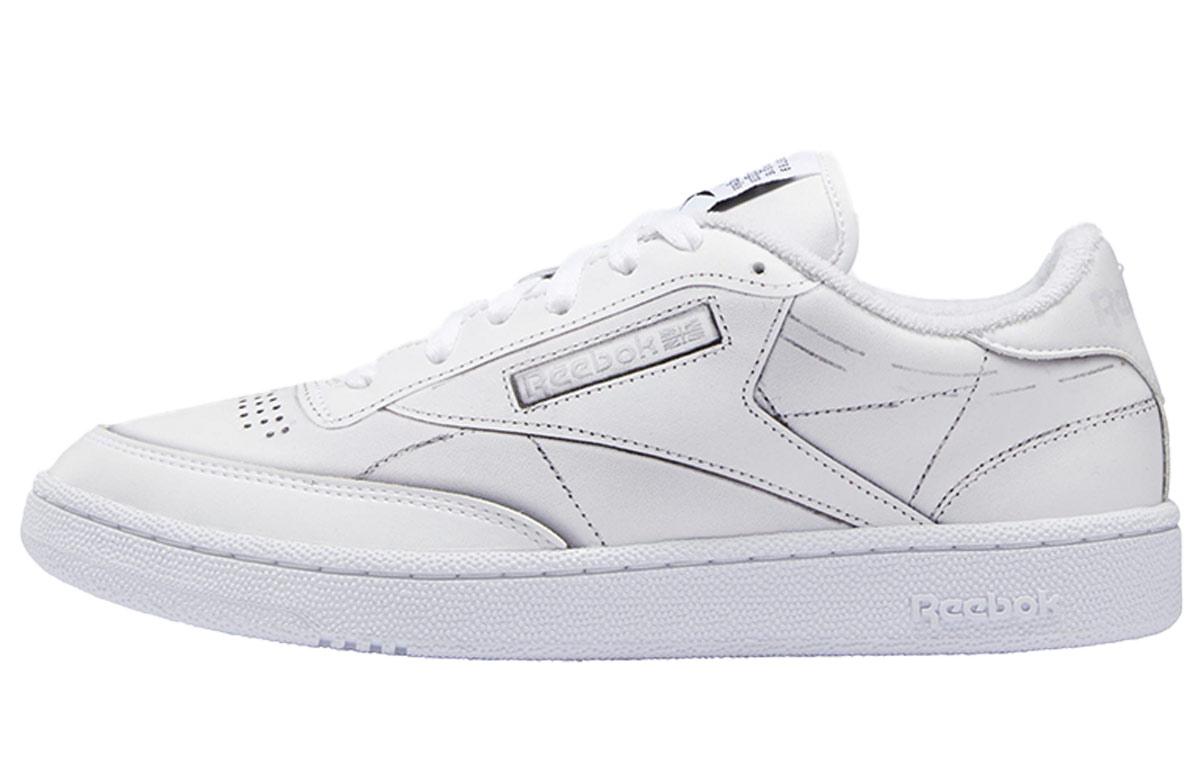 

Кеды унисекс Reebok Maison Margiela x Club C Trompe L'Oeil белые 44.5 EU, Белый, Maison Margiela x Club C Trompe L'Oeil