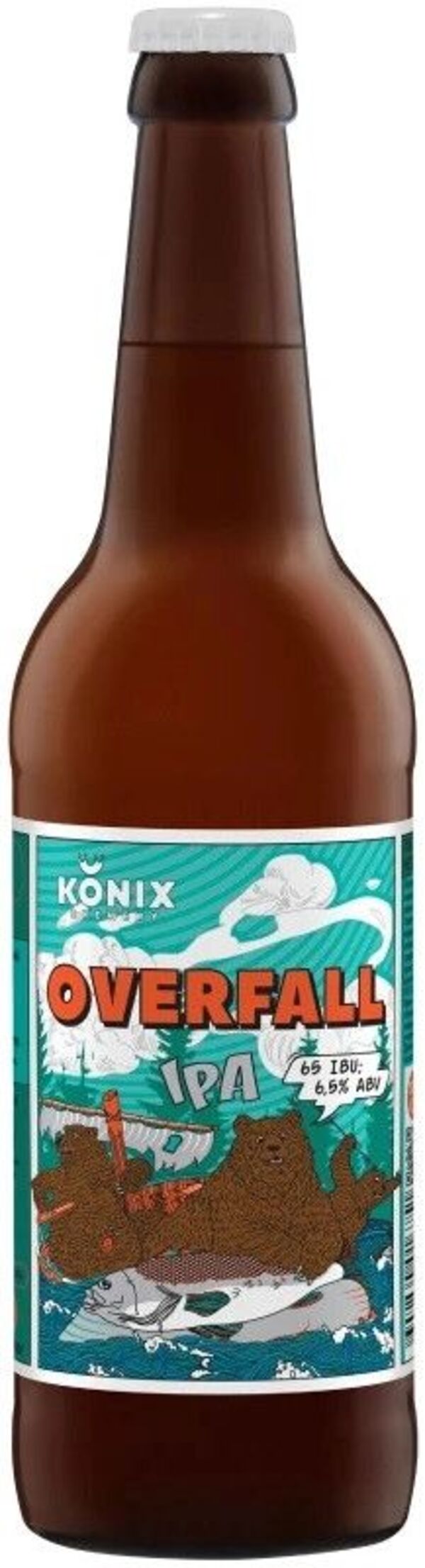 

Пиво Konix Overfall IPA 0,45 л, Светлое, ТН-00005266