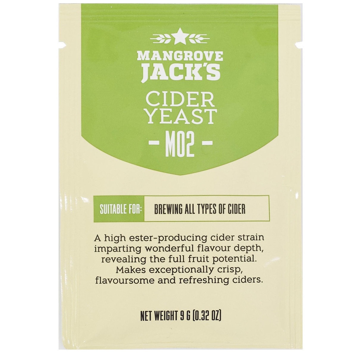 

Дрожжи для сидра Mangrove Jack's Cider M02 9 г, Мангров Джек M02