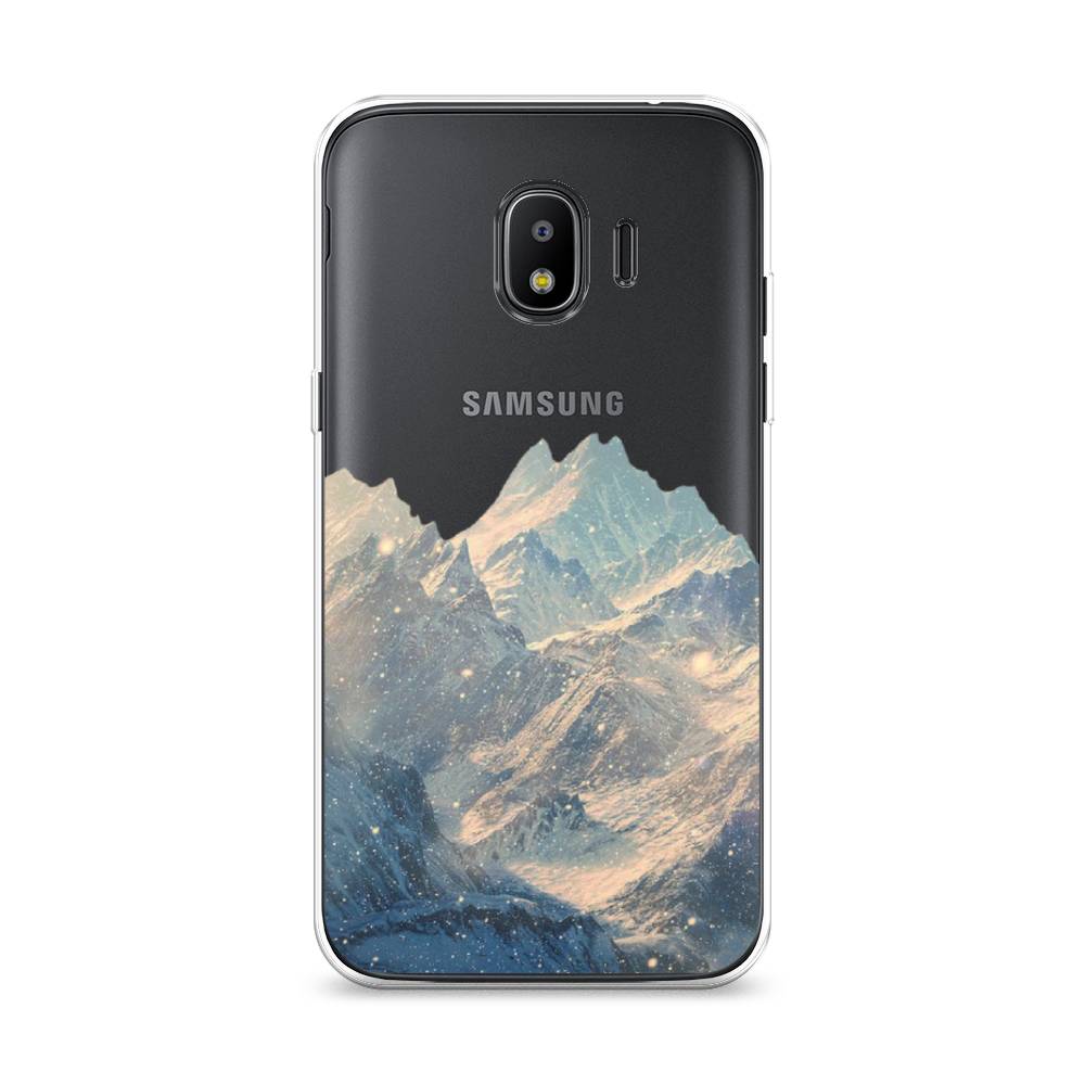 

Чехол Awog на Samsung Galaxy J2 2018 "Горы арт 2", Серый, 25650-10