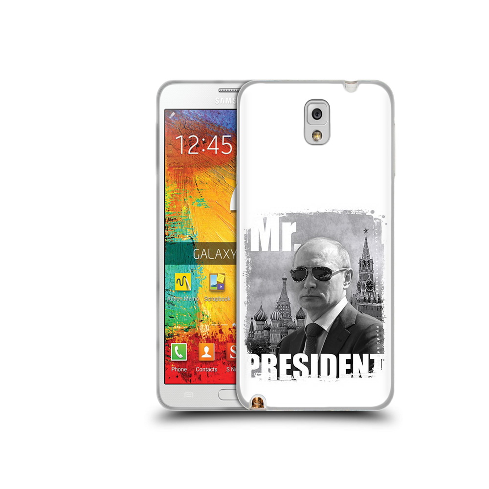 

Чехол MyPads Tocco для Samsung Galaxy Note 3 Путин, Прозрачный, Tocco