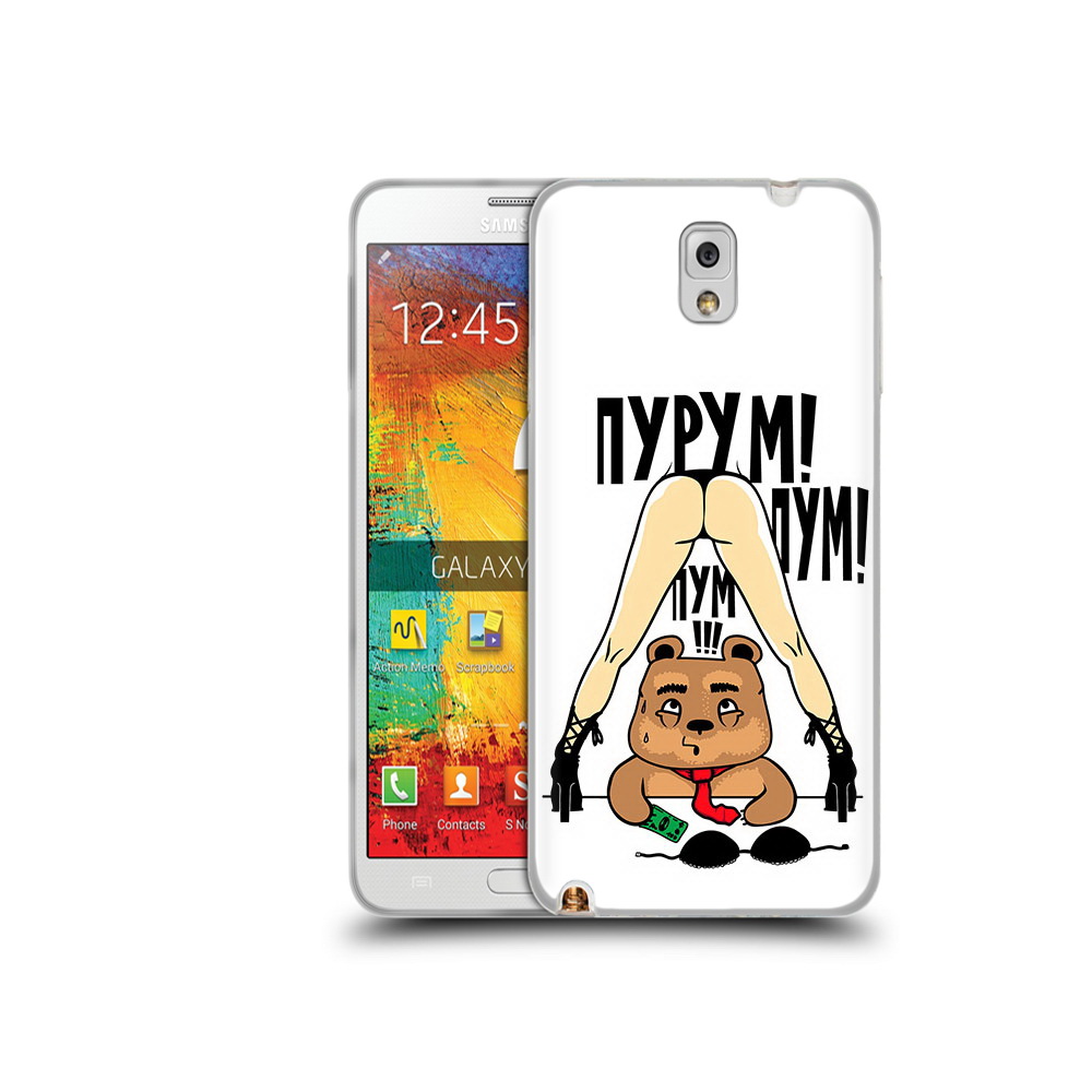 

Чехол MyPads Tocco для Samsung Galaxy Note 3 Пурум пум пум, Прозрачный, Tocco