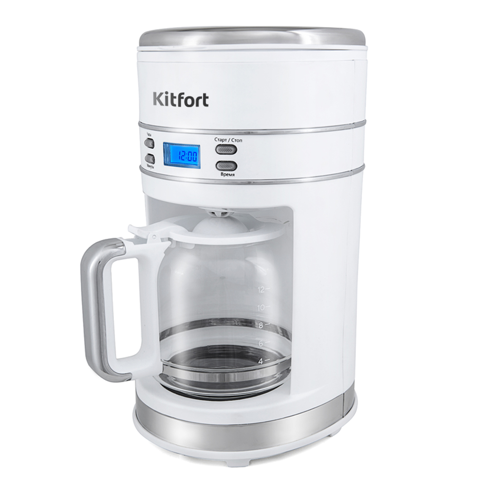 Кофеварка белая. Кофеварка Kitfort KT-704-2. Кофеварка Kitfort 704. Кофемашина Китфорт кт. Кофеварка капельная Kitfort.