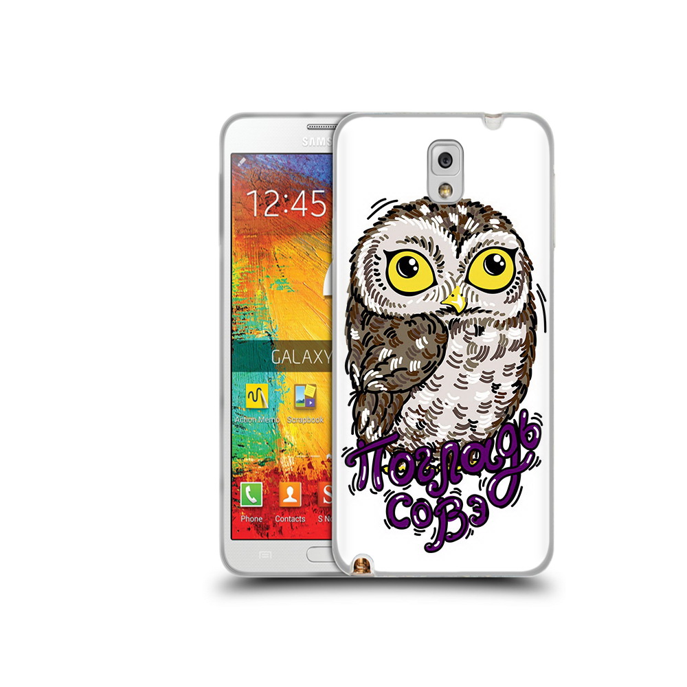

Чехол MyPads Tocco для Samsung Galaxy Note 3 Погладь Совэ, Прозрачный, Tocco