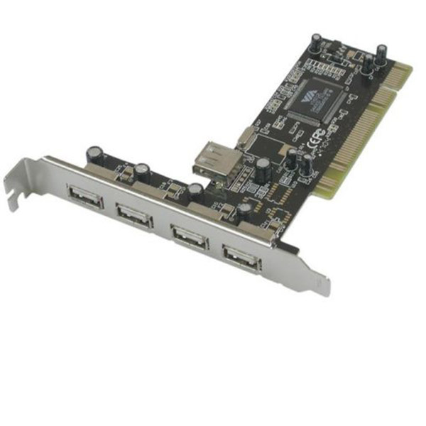 Контроллер PCI VIA6212 (4+1) 5xUSB2.0 Bulk