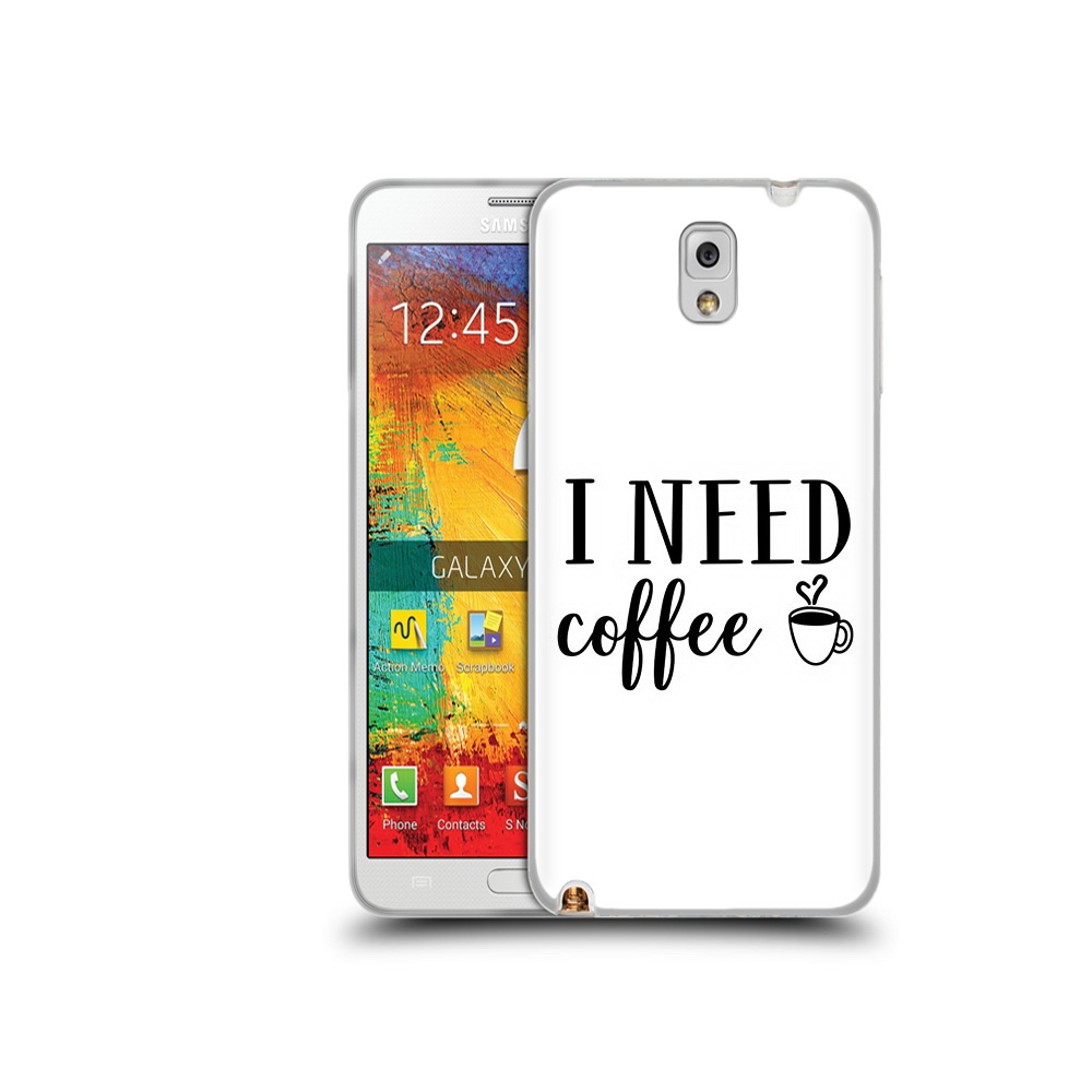 

Чехол MyPads Tocco для Samsung Galaxy Note 3 Мне нужен кофе, Прозрачный, Tocco