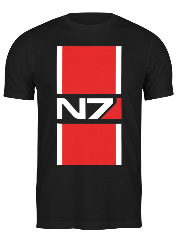 

Футболка унисекс Printio N7 (mass effect) черная 2XL, Черный, N7 (mass effect)