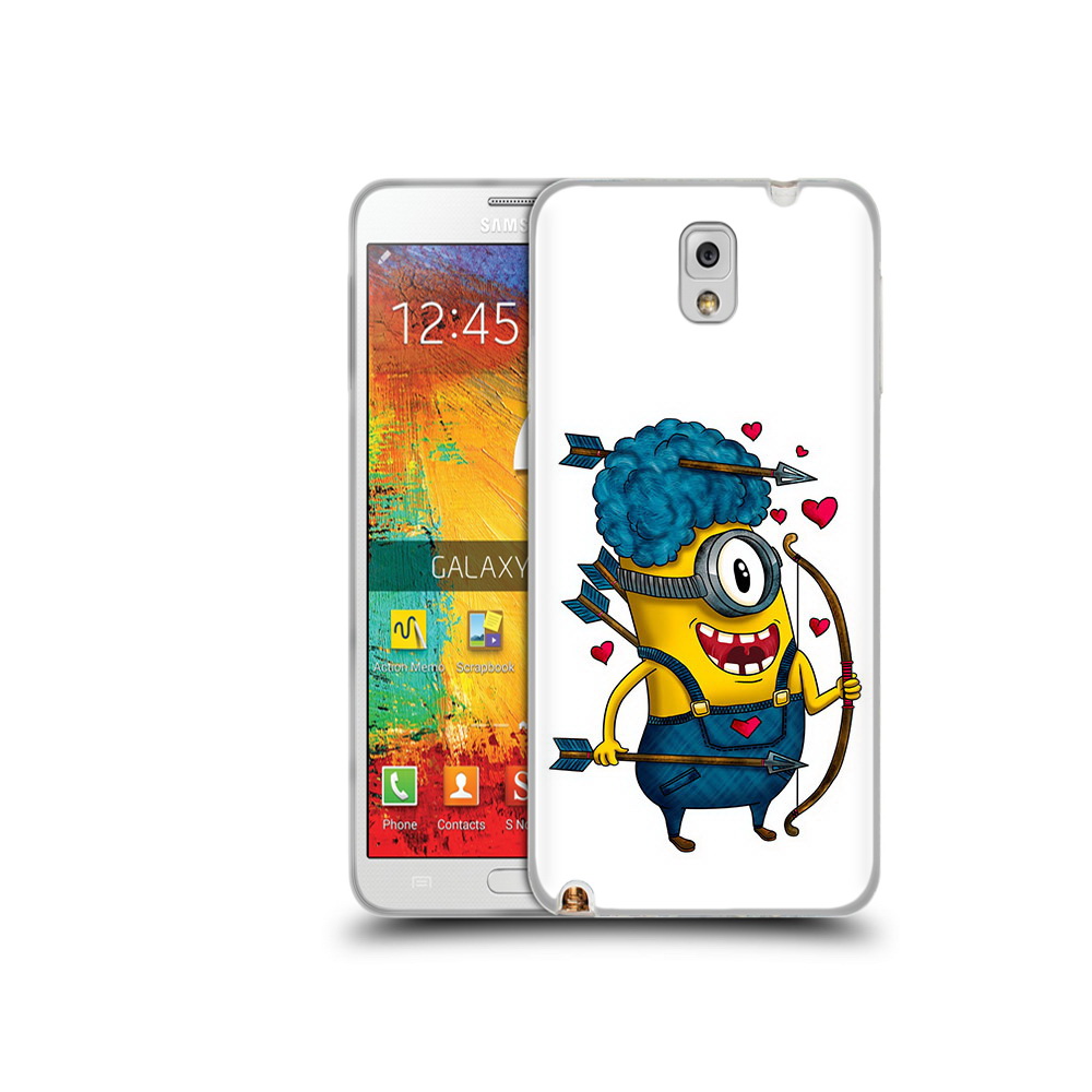 

Чехол MyPads Tocco для Samsung Galaxy Note 3 Миньон купидон, Прозрачный, Tocco