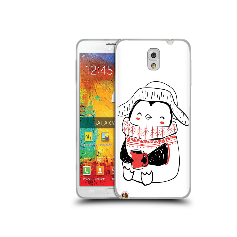 

Чехол MyPads Tocco для Samsung Galaxy Note 3 Милый пингвин, Прозрачный, Tocco