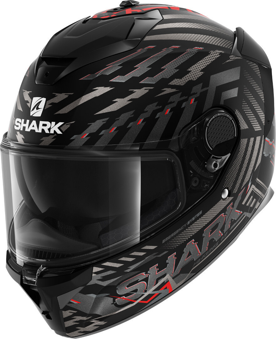 

Шлем SHARK SPARTAN GT E-BRAKE BCL. MICR. MAT Black/Grey/Red S