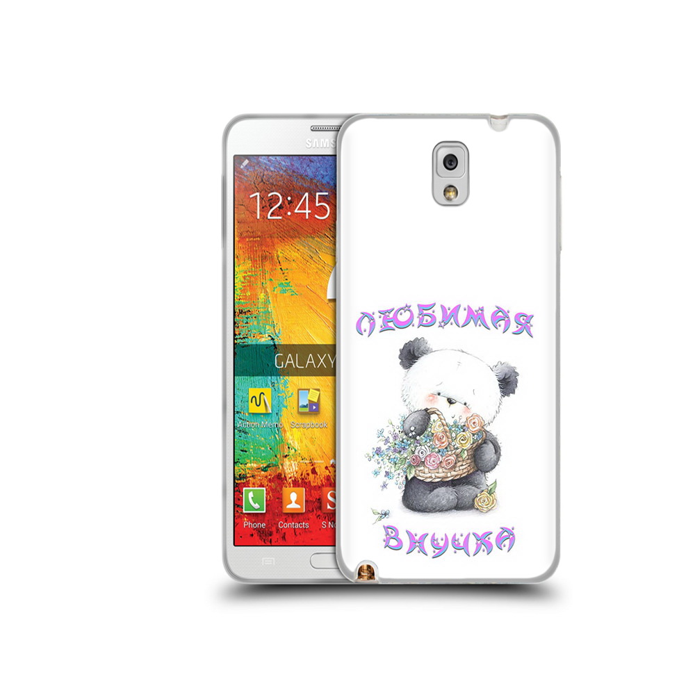 

Чехол MyPads Tocco для Samsung Galaxy Note 3 Любимая внучка, Прозрачный, Tocco