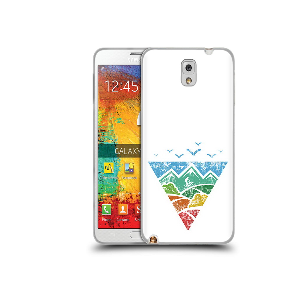 

Чехол MyPads Tocco для Samsung Galaxy Note 3 Лес земля море чайки, Прозрачный, Tocco