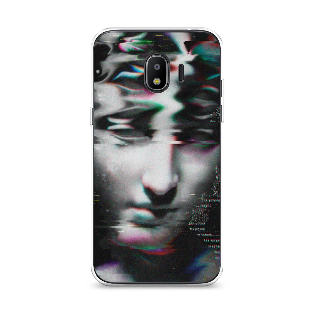 

Чехол Awog на Samsung Galaxy J2 2018 "Glitch Art", Серый, 25650-9