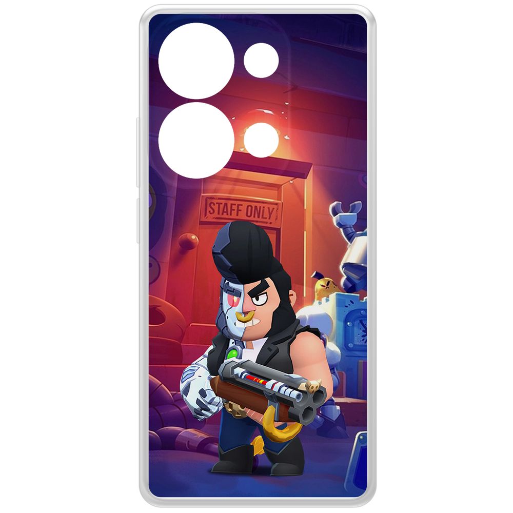 

Чехол-накладка Krutoff Clear Case Brawl Stars-Б-800 для Xiaomi Poco M6 Pro 4G, Прозрачный