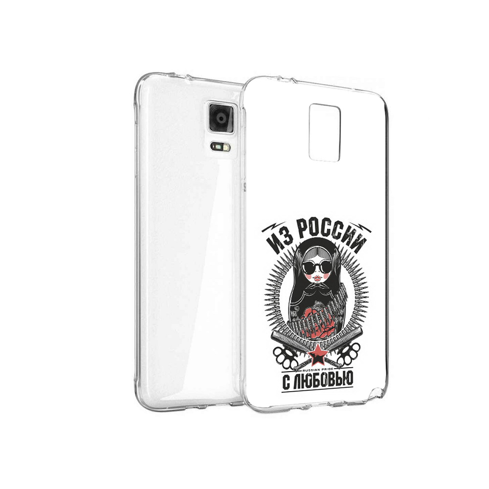 

Чехол MyPads Tocco для Samsung Galaxy Note 4 Из России с любовью, Прозрачный, Tocco