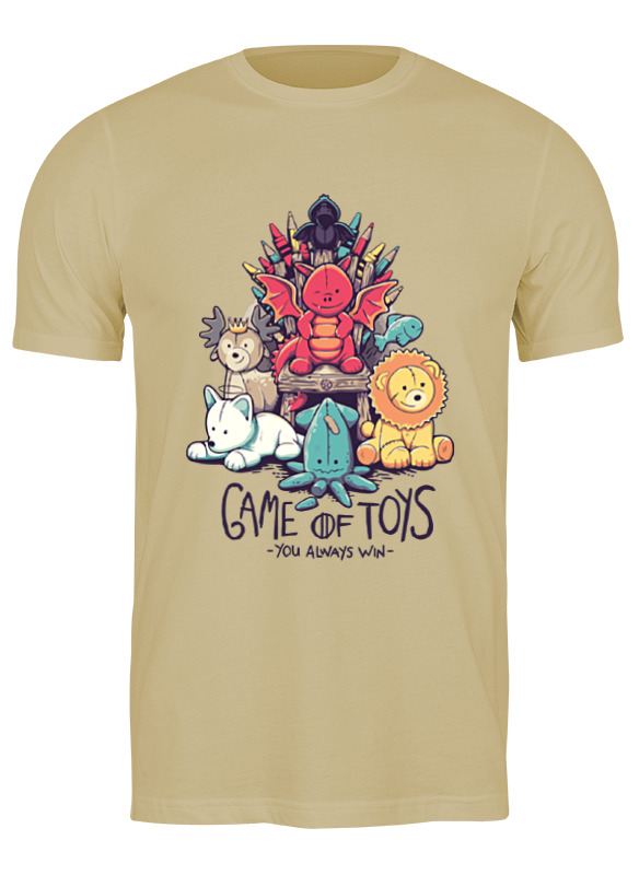 

Футболка унисекс Printio Game of toys бежевая 2XL, Game of toys