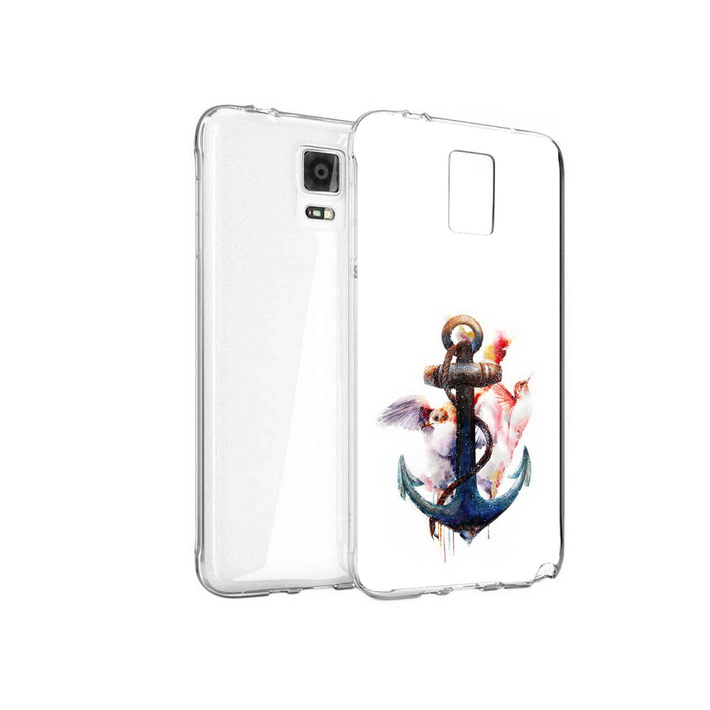 

Чехол MyPads Tocco для Samsung Galaxy Note 4 якорь с птицами, Прозрачный, Tocco