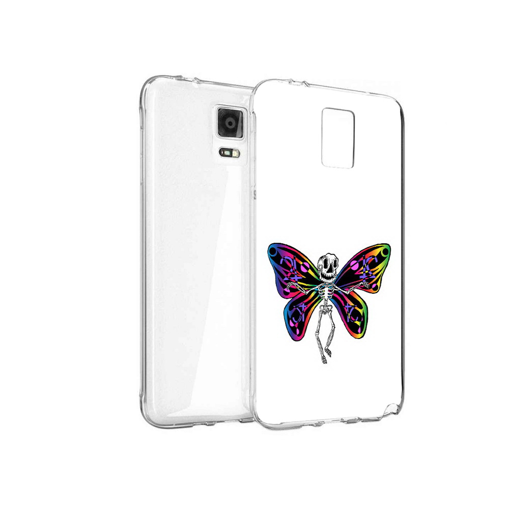 

Чехол MyPads Tocco для Samsung Galaxy Note 4 эффект бабочки, Прозрачный, Tocco