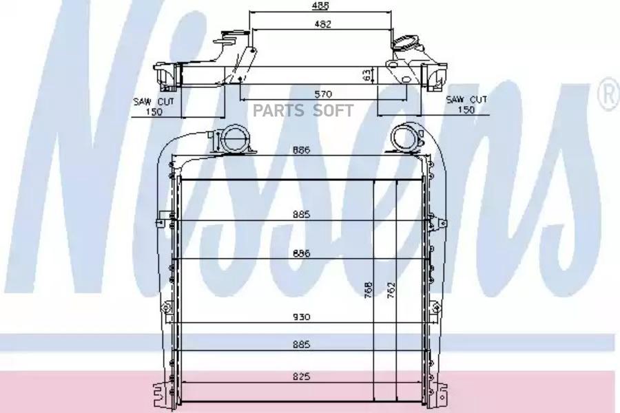 

Интеркулер Nissens 97029, Интеркулер Nissens 97029 Nissens 97029