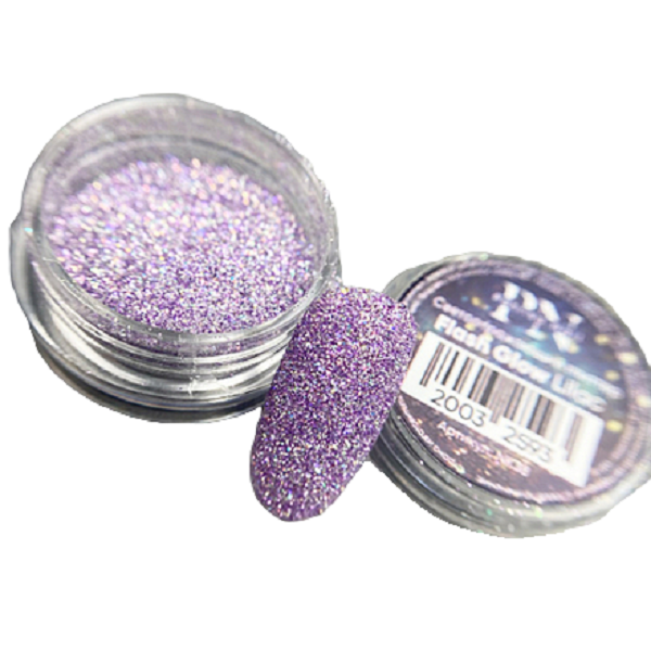 

Светоотражающий глиттер Patrisa Nail Flash Glow Lilac