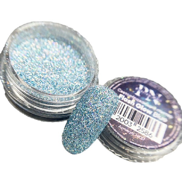 

Светоотражающий глиттер Patrisa Nail Flash Glow Blue