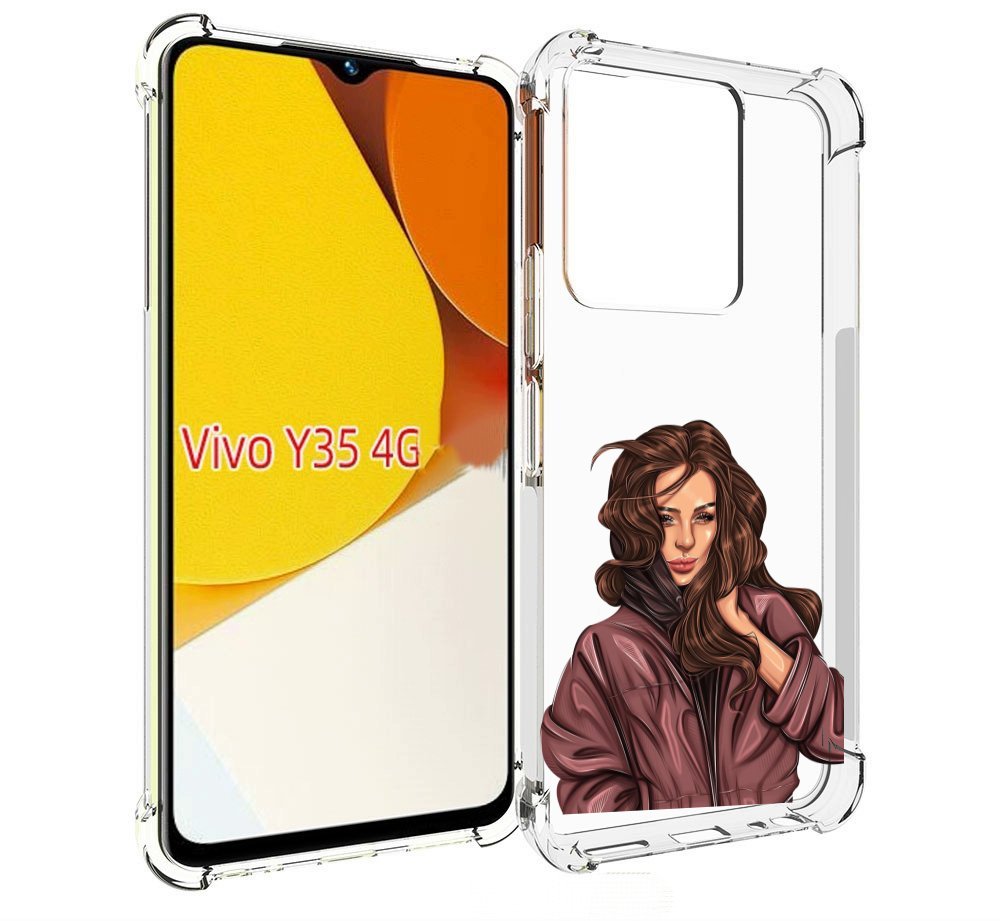 

Чехол MyPads Арт рисунок девушки для Vivo Y35 4G 2022 / Vivo Y22, Прозрачный, Tocco