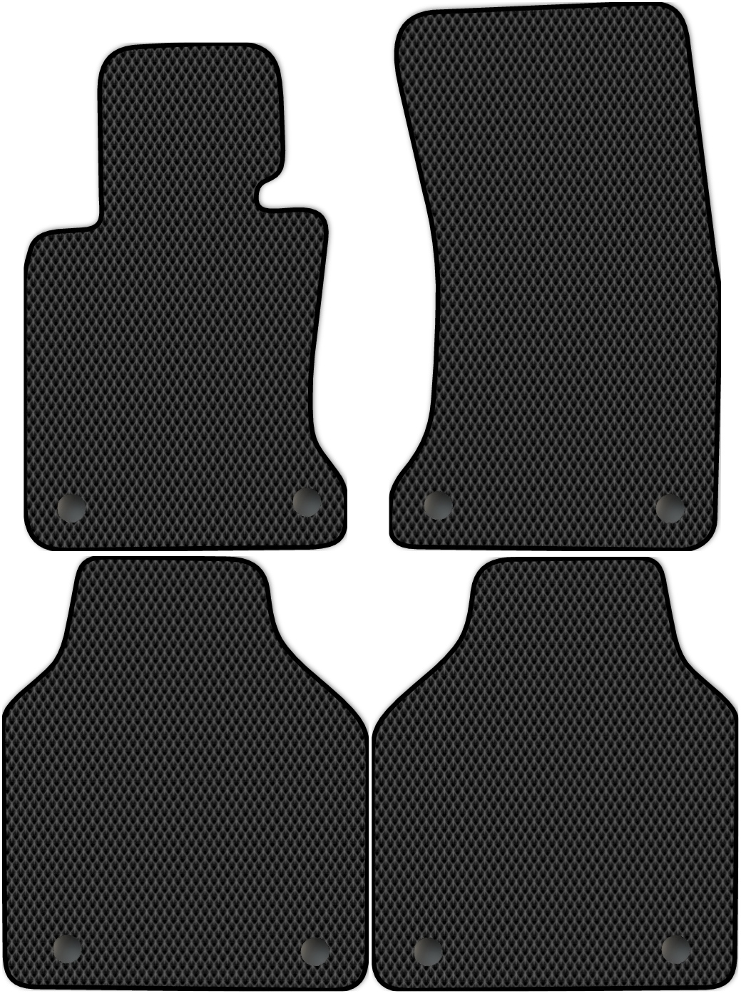 

Коврики ЭВА в салон для BMW 7-Series 4 (E66Long) 2001 - 2008, 4 шт. черный, 1311-S4Y-H