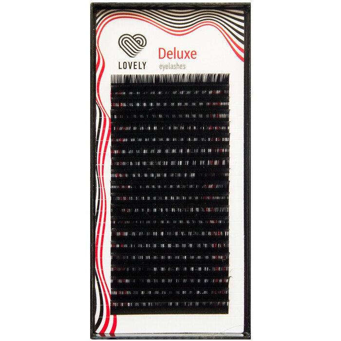 

Ресницы Lovely Deluxe CC 0.10 11 мм 20 линий, Черный, 4627148658151