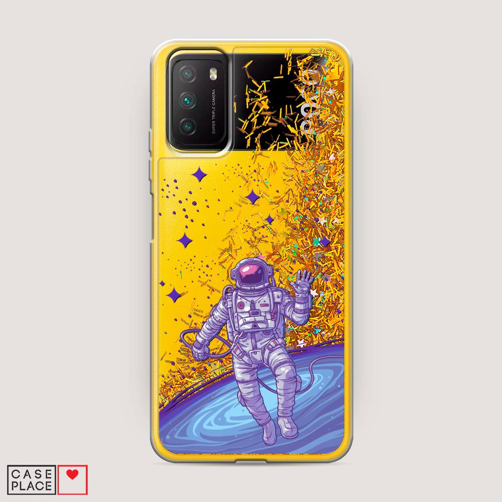 

Чехол Awog на Poco M3 "Космонавт в открытом космосе", Разноцветный, 39590-1