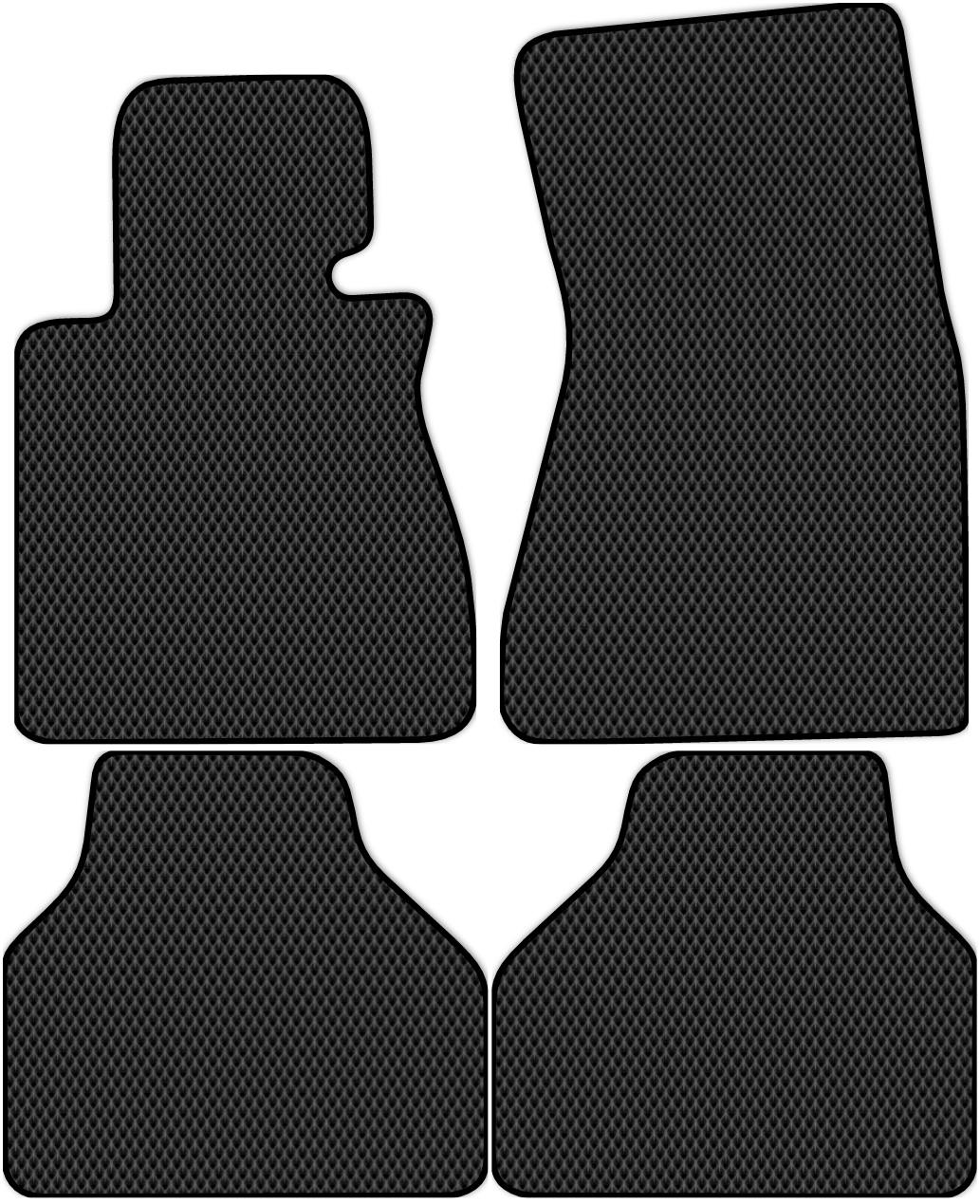 

Коврики ЭВА в салон для BMW 7-Series 4 (E65Short) 2001 - 2008, 4 шт. черный, 1310-S4N-H