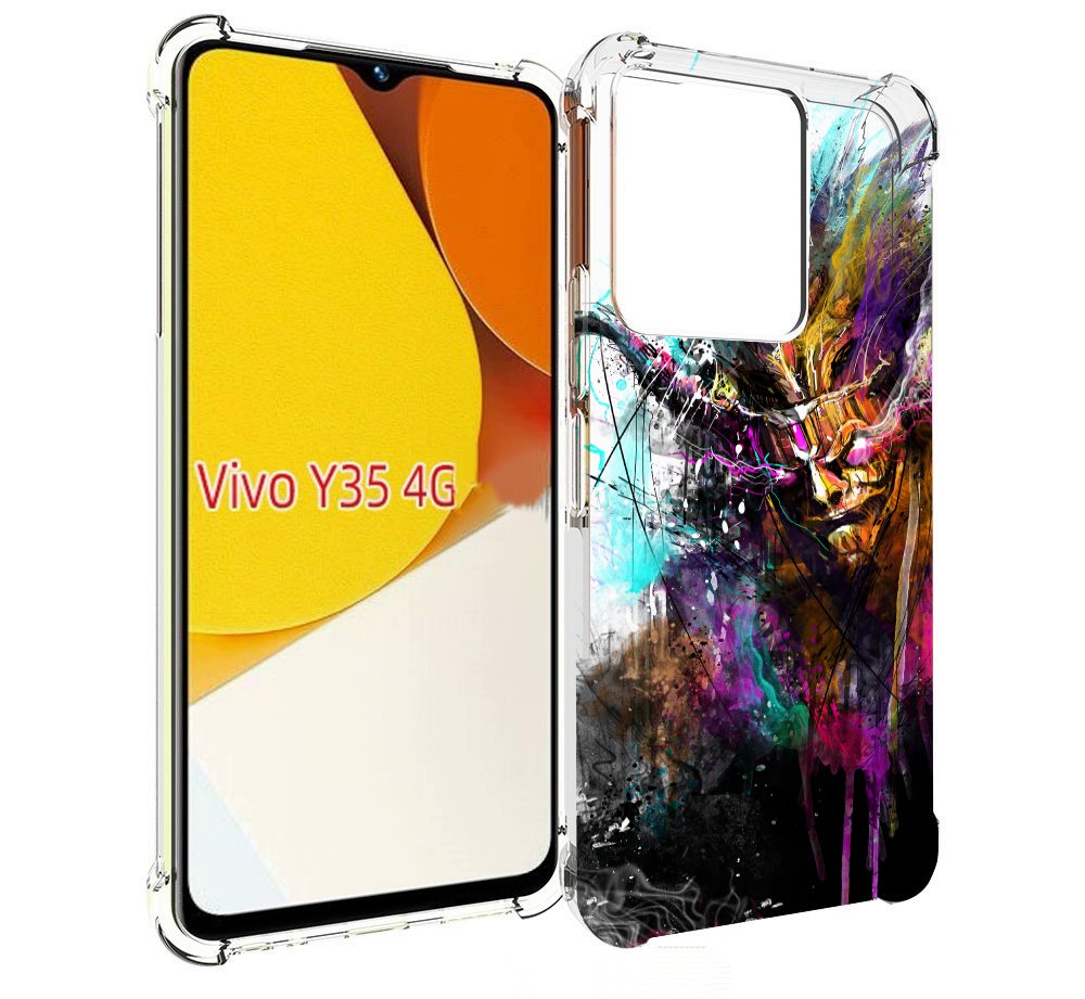 

Чехол MyPads яркий дьявол для Vivo Y35 4G 2022 / Vivo Y22, Прозрачный, Tocco
