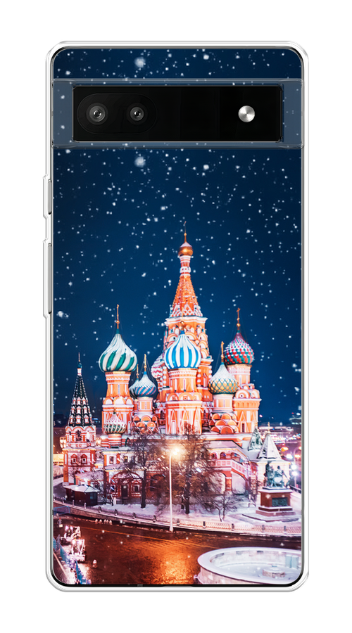 

Чехол на Google Pixel 6A "Москва 1", Коричневый;синий;белый, 271150-1
