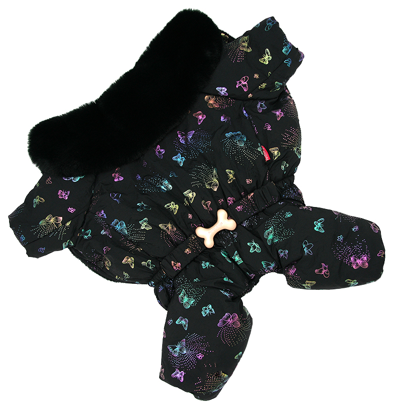 

Комбинезон для собак For My Dogs Бабочки FW1120-2021 F (D1) для девочек черный, 4616674123790