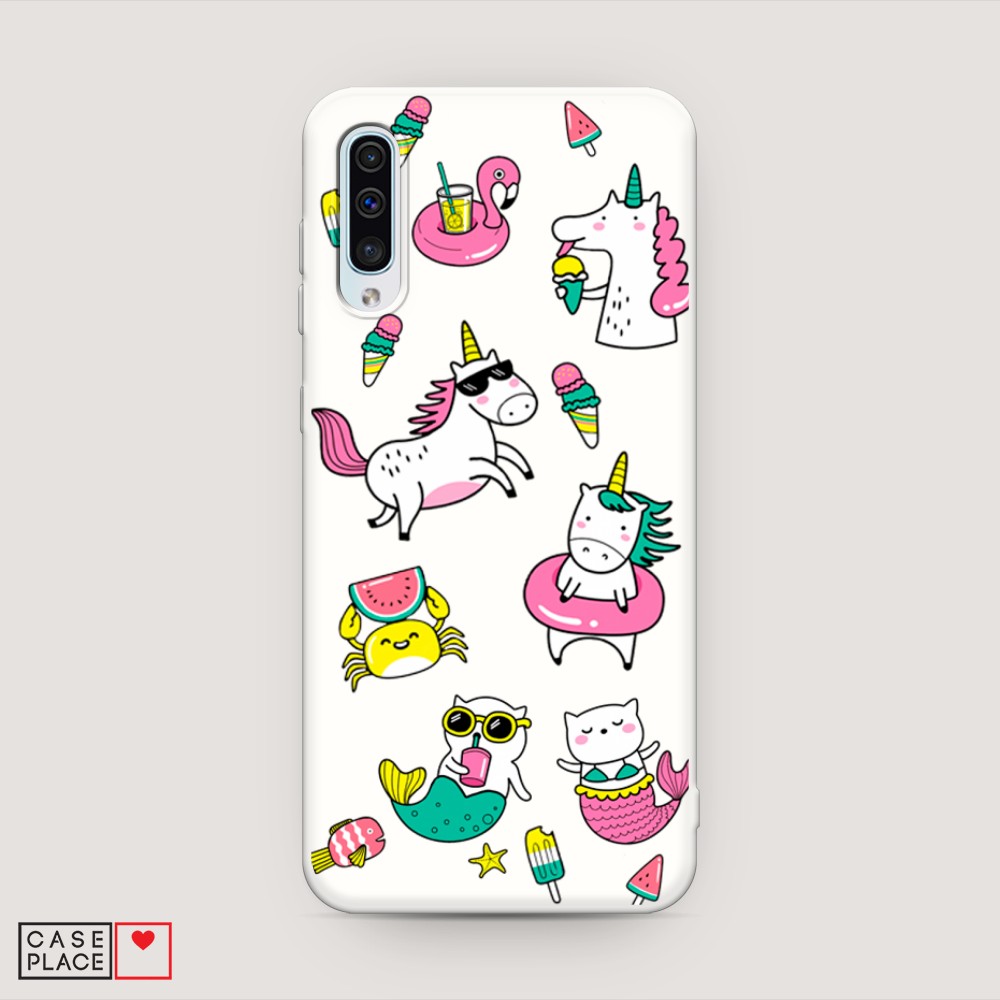 

Матовый силиконовый чехол "На отдыхе" на Samsung Galaxy A50
