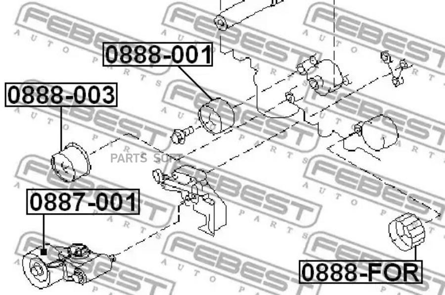 

Ролик обводной ремня грм FEBEST 0888003, Ролик обводной ремня грм FEBEST 0888003 FEBEST 0888003