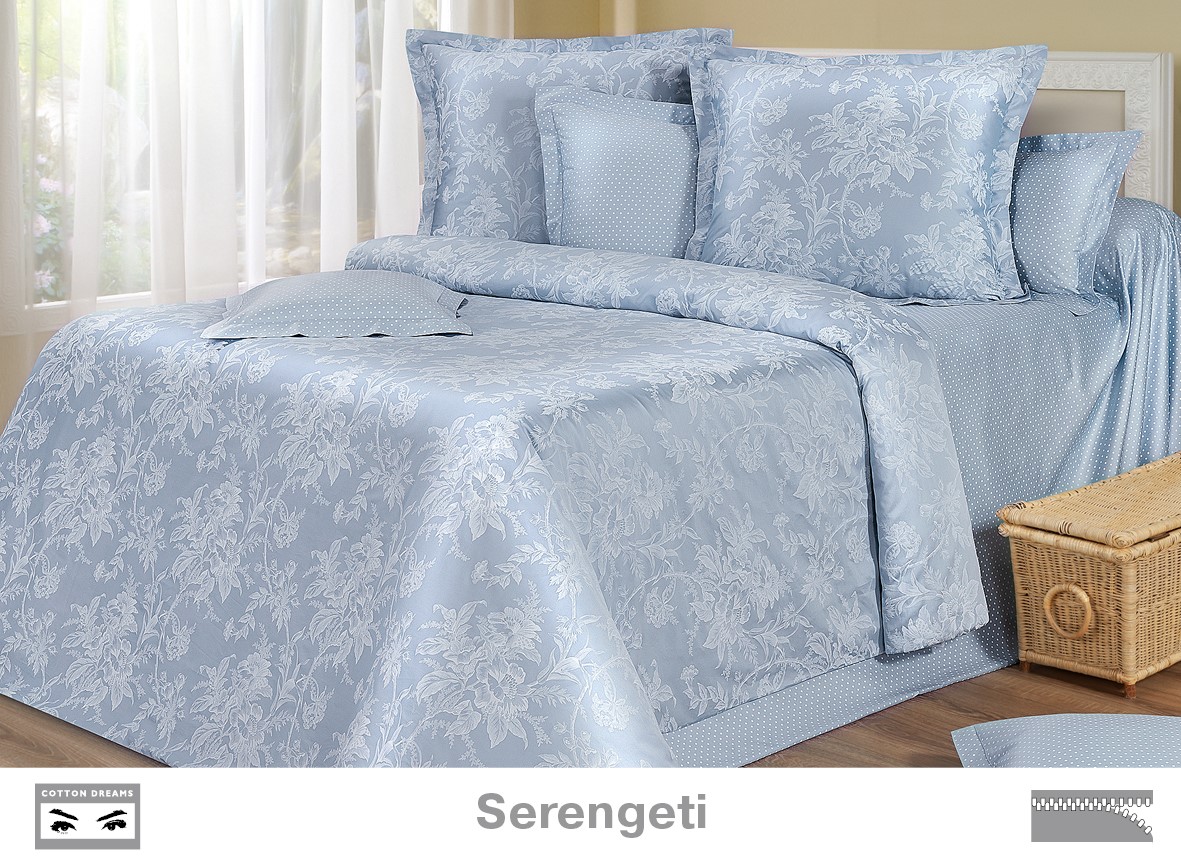 

Постельное белье Cotton Dreams Serengeti 1,5-спальный, наволочки 70x70, Serengeti