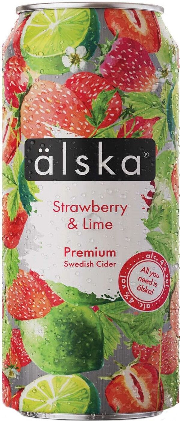 

Сидр Alska Strawberry & Lime ж/б 0,44 л, ТН-00005138