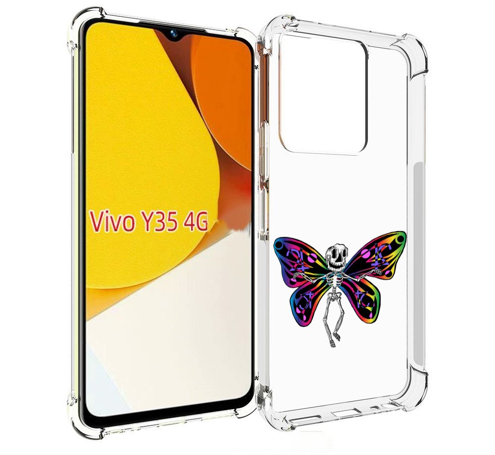 

Чехол MyPads эффект бабочки для Vivo Y35 4G 2022 / Vivo Y22, Прозрачный, Tocco