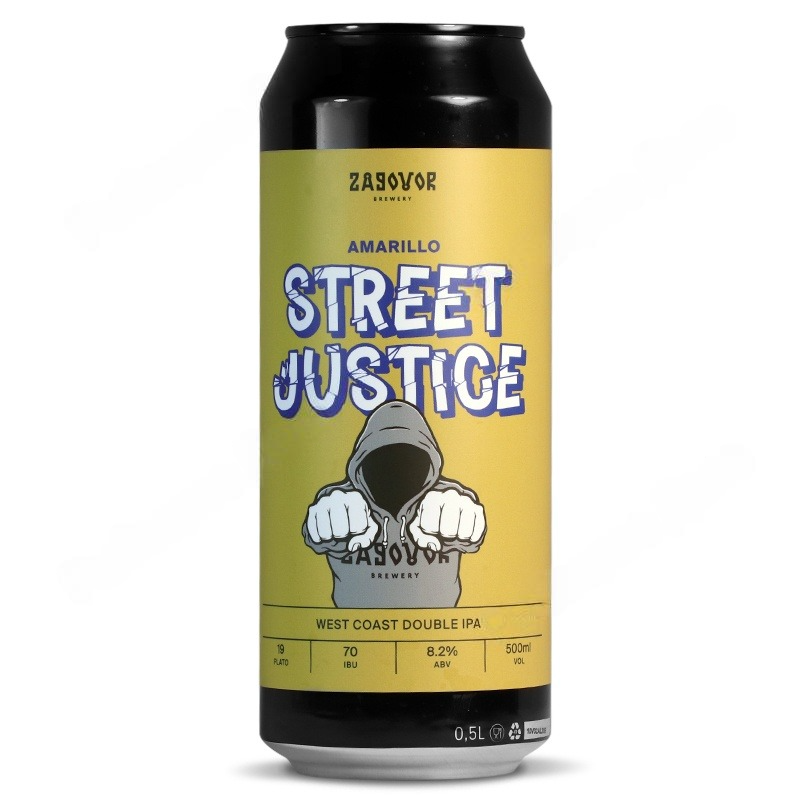 

Пиво Zagovor Street Justice Amarillo ж/б 0,5 л, Светлое, ТН-00005113