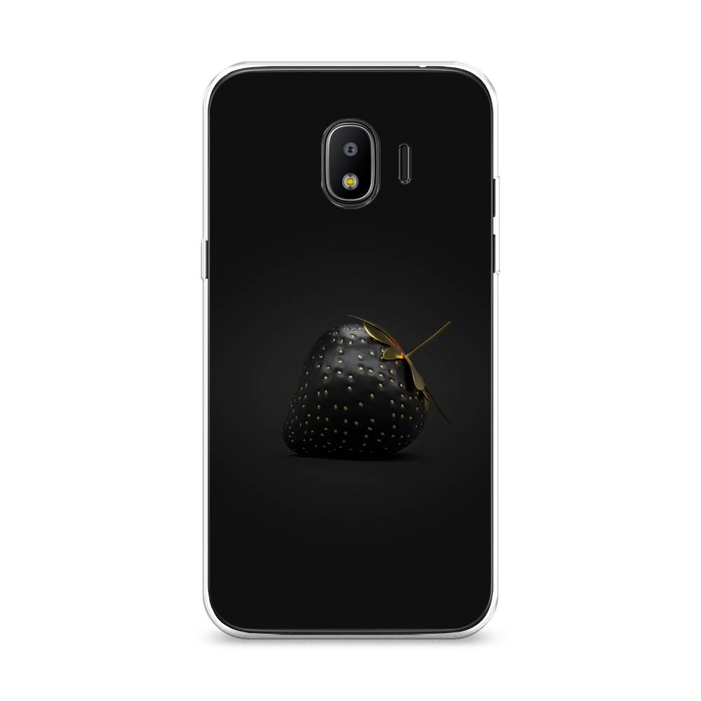 

Чехол Awog на Samsung Galaxy J2 2018 "Черная клубника", Золотистый;черный;серый, 25650-10