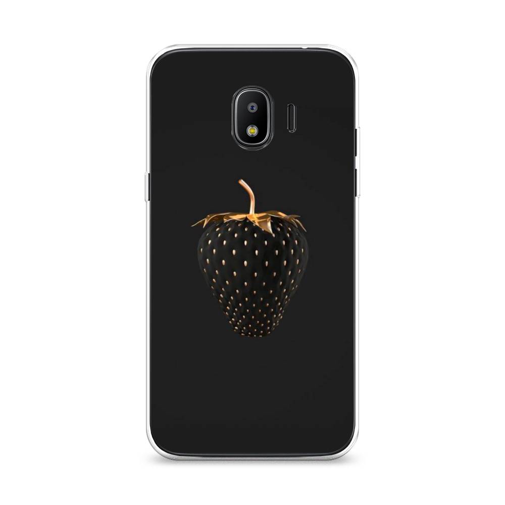 

Чехол Awog на Samsung Galaxy J2 2018 "Черно-золотая клубника", Черный;золотистый, 25650-10