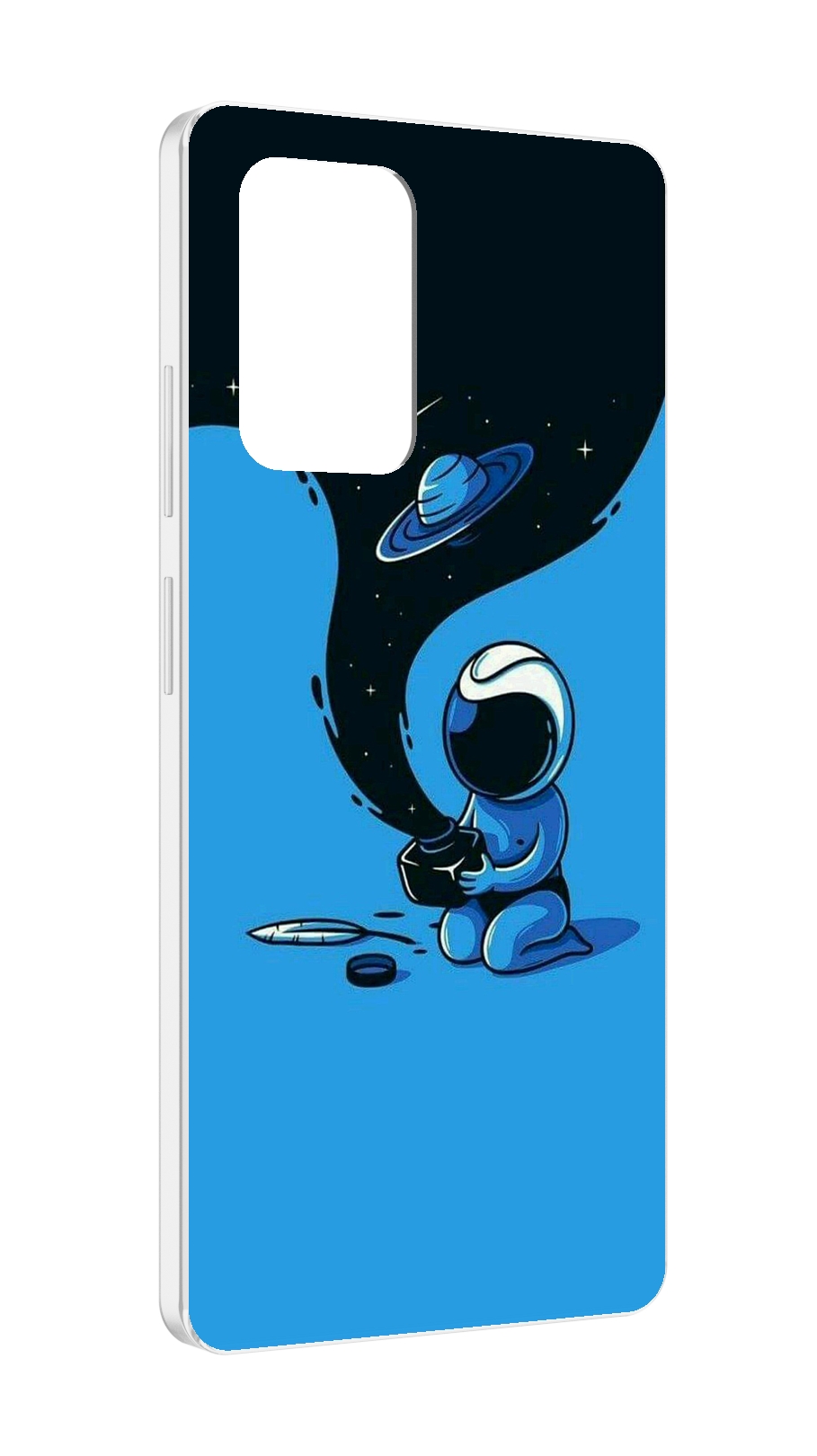 

Чехол MyPads космос из черной краски для ZTE Blade V40 Pro, Tocco
