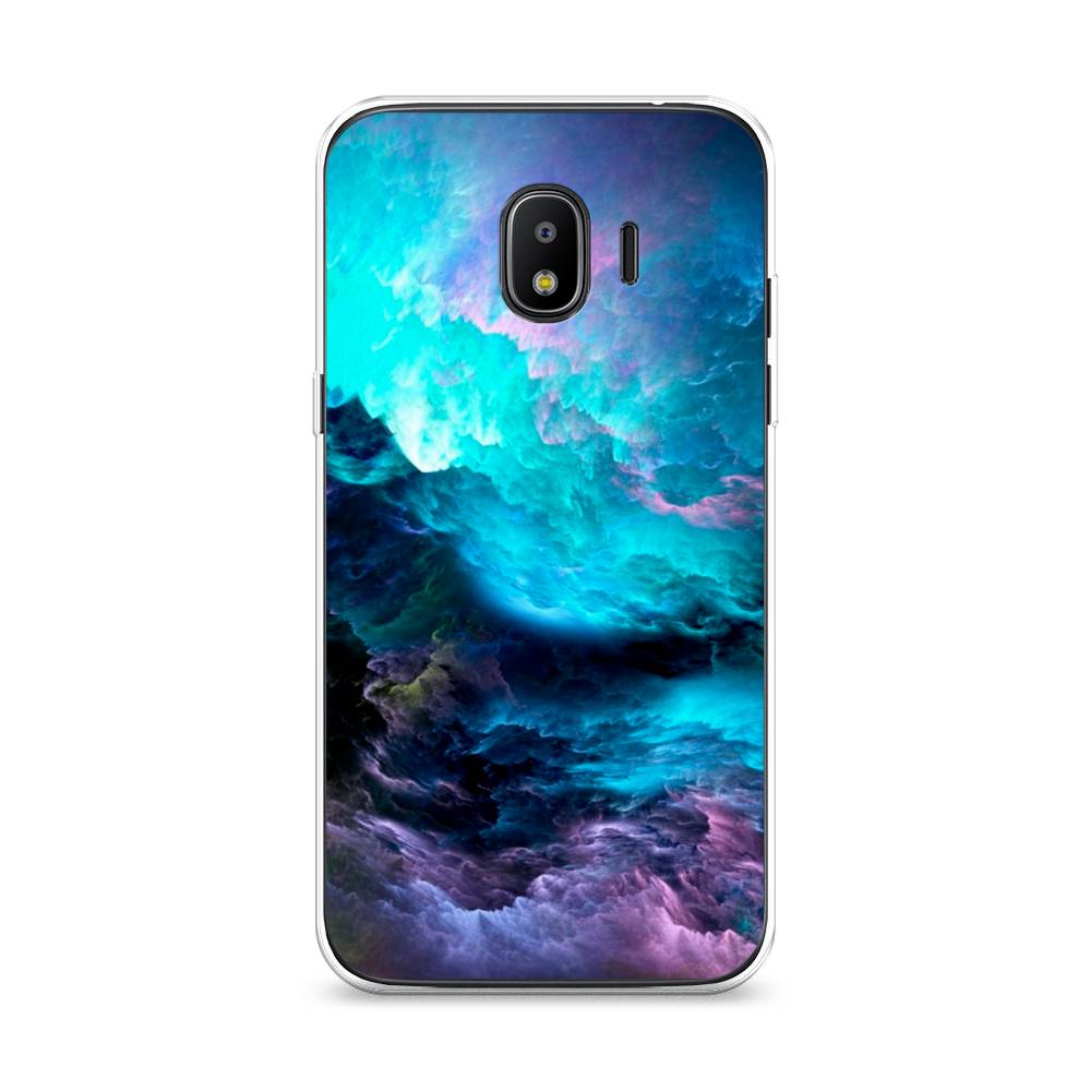 

Чехол Awog на Samsung Galaxy J2 2018 "Бирюзовое небо", Фиолетовый;черный, 25650-4