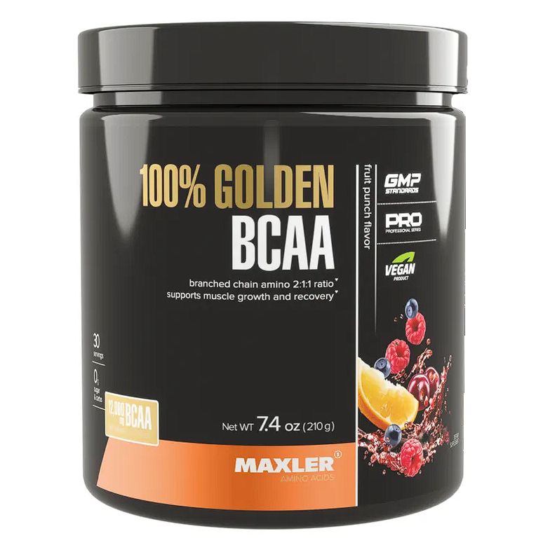 

Аминокислоты Maxler 100% Golden BCAA (2:1:1) 210 гр. - Фруктовый пунш