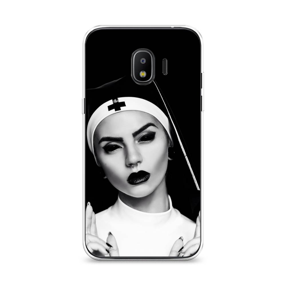 фото Чехол awog "черная монашка" для samsung galaxy j2 2018
